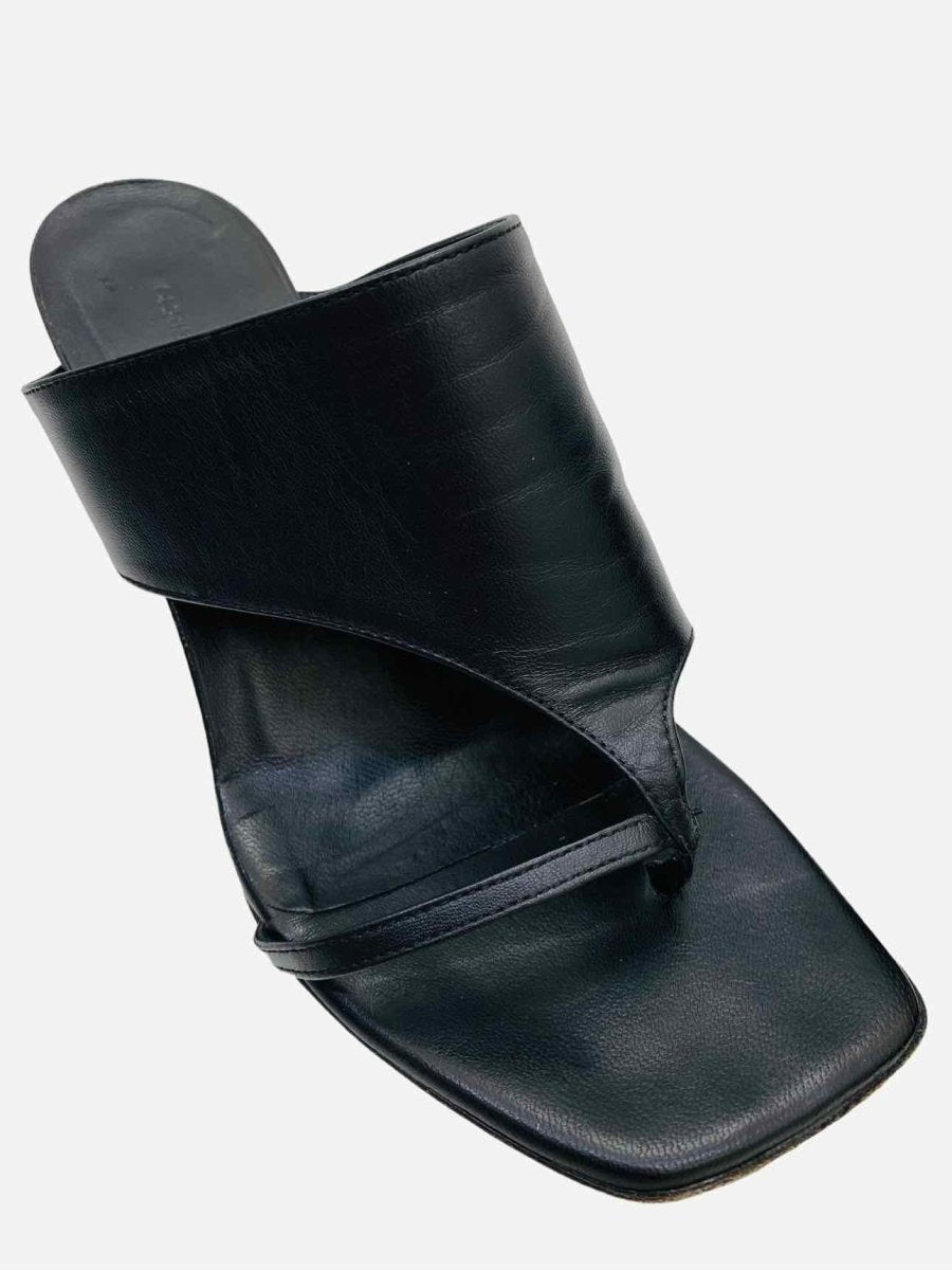 Pre - loved CHRISTOPHER ESBER Binx Black Mules 37 at Reems Closet