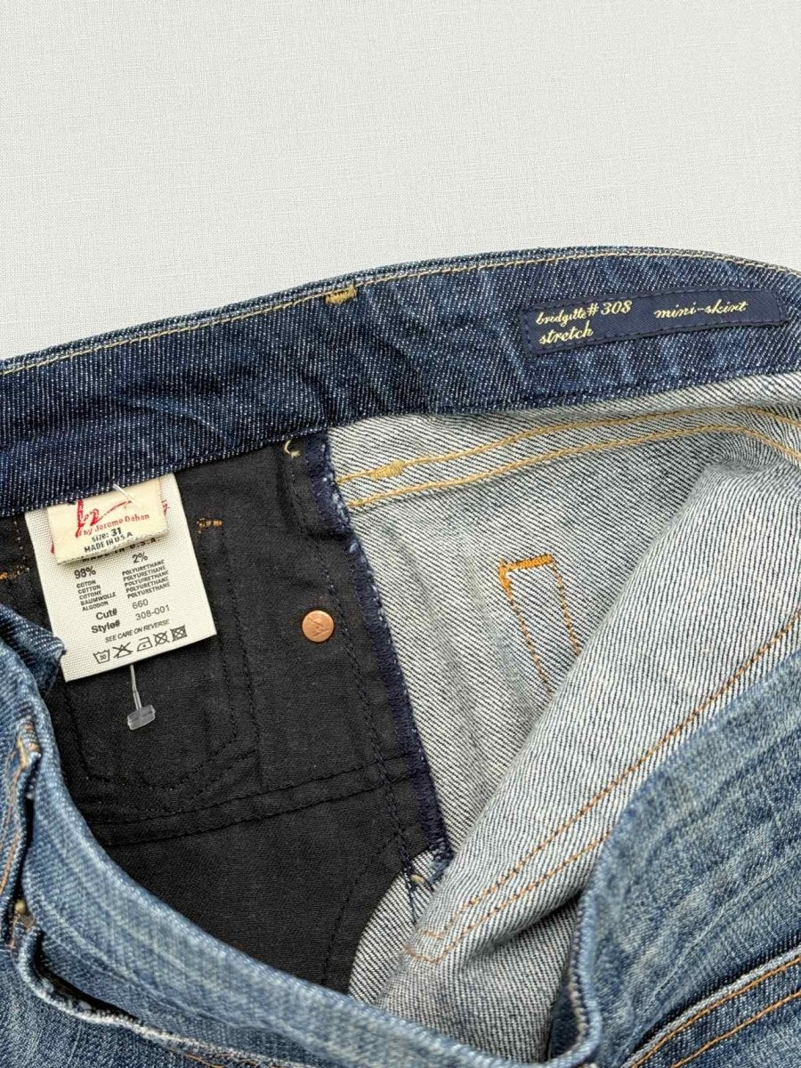 Pre - loved CITIZEN OF HUMANITY Rip design Denim Size 31 Mini Skirt at Reems Closet