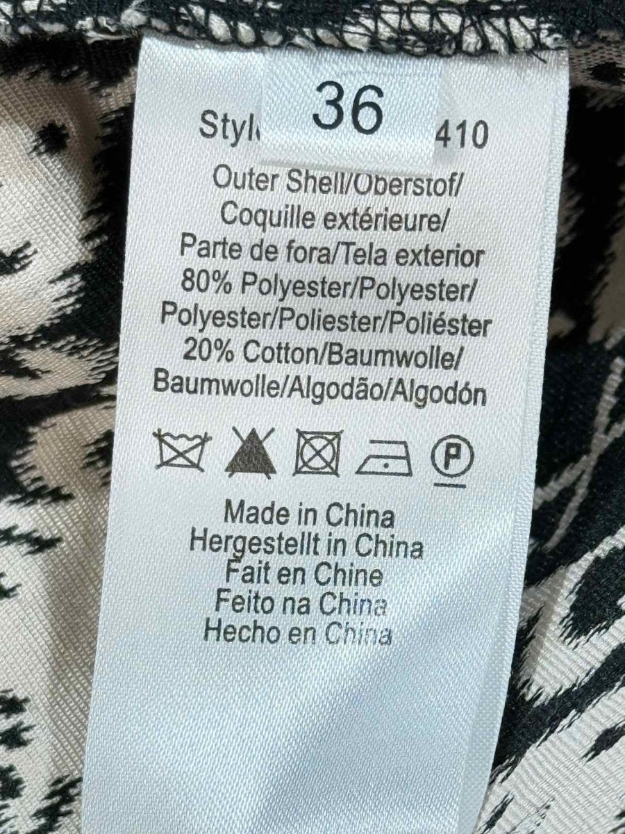 Pre - loved DAY Cropped Black & White Jacquard Pants US4 at Reems Closet