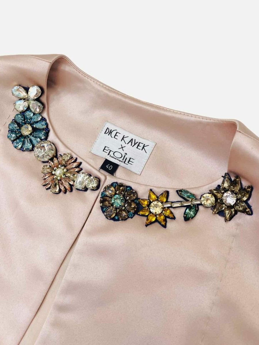 Pre - loved DICE KAYEK Satin Pink Coat US4 at Reems Closet