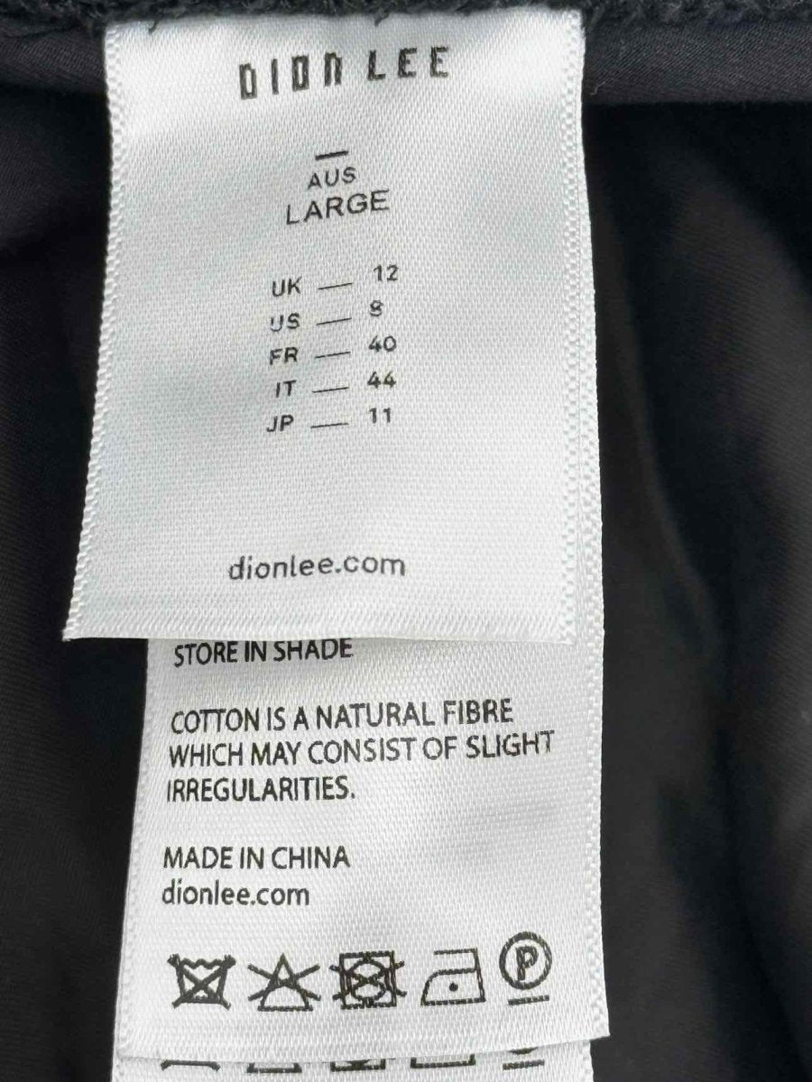 Pre - loved DION LEE Black Size US 8 Pants at Reems Closet