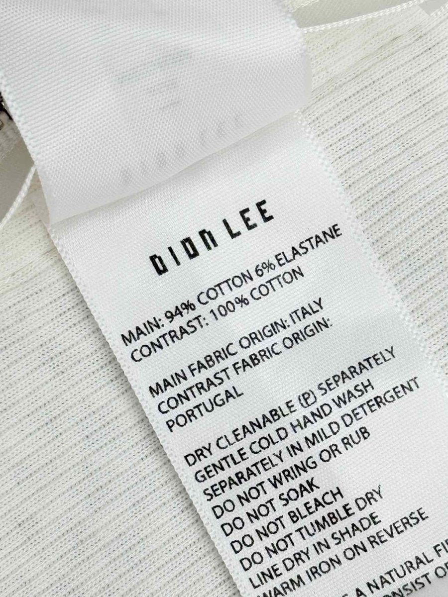Pre-loved DION LEE Off-white Netting Size US 6 Top at Reems Closet