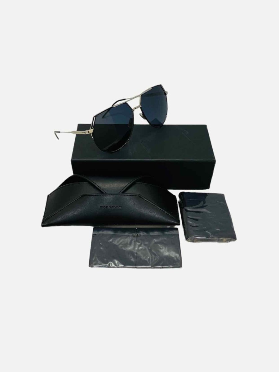 Pre - loved DIOR HOMME DiorRiding Silver Sunglasses at Reems Closet