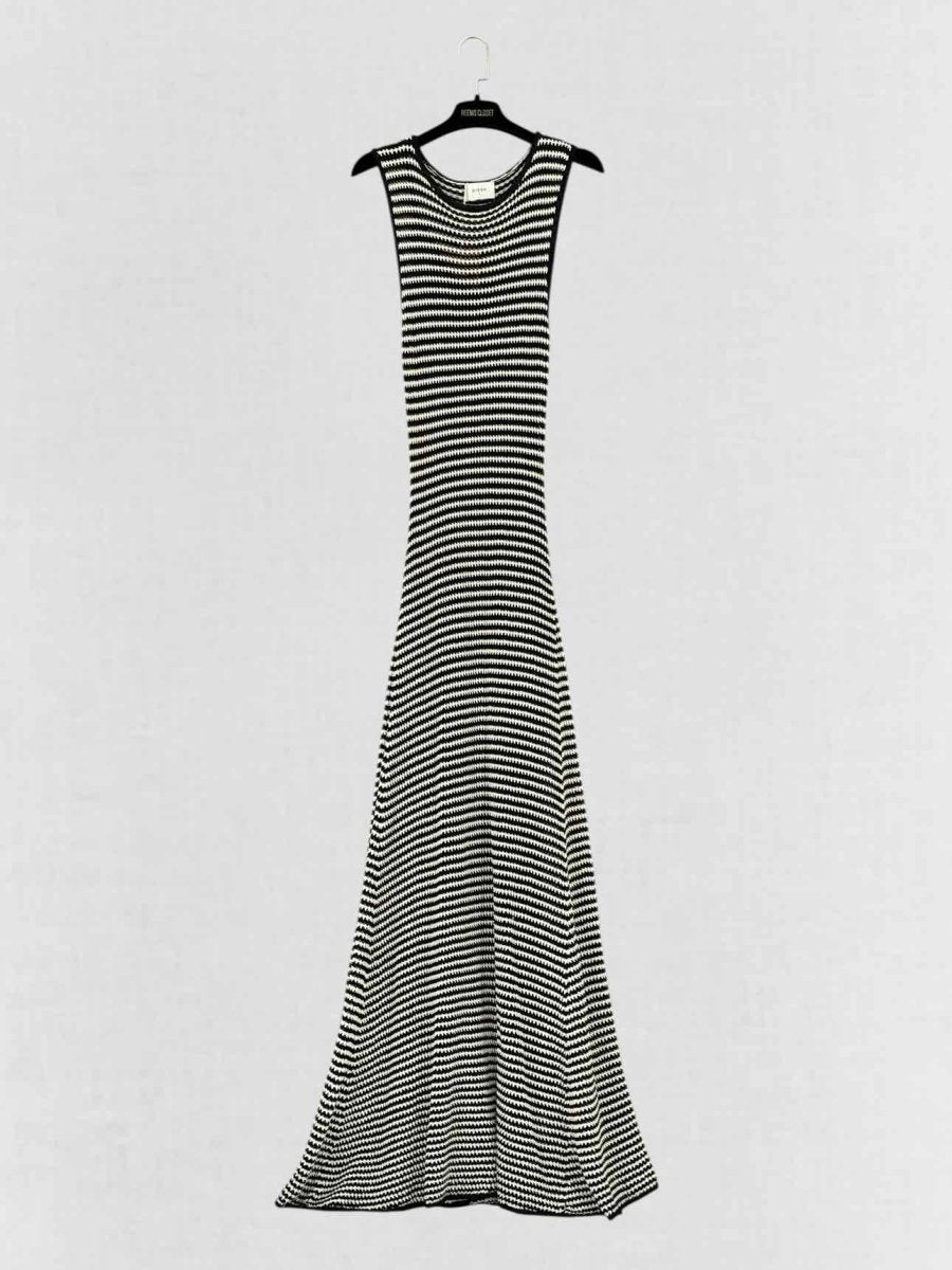 DISSH Black & White Knit Size Medium Long Dress