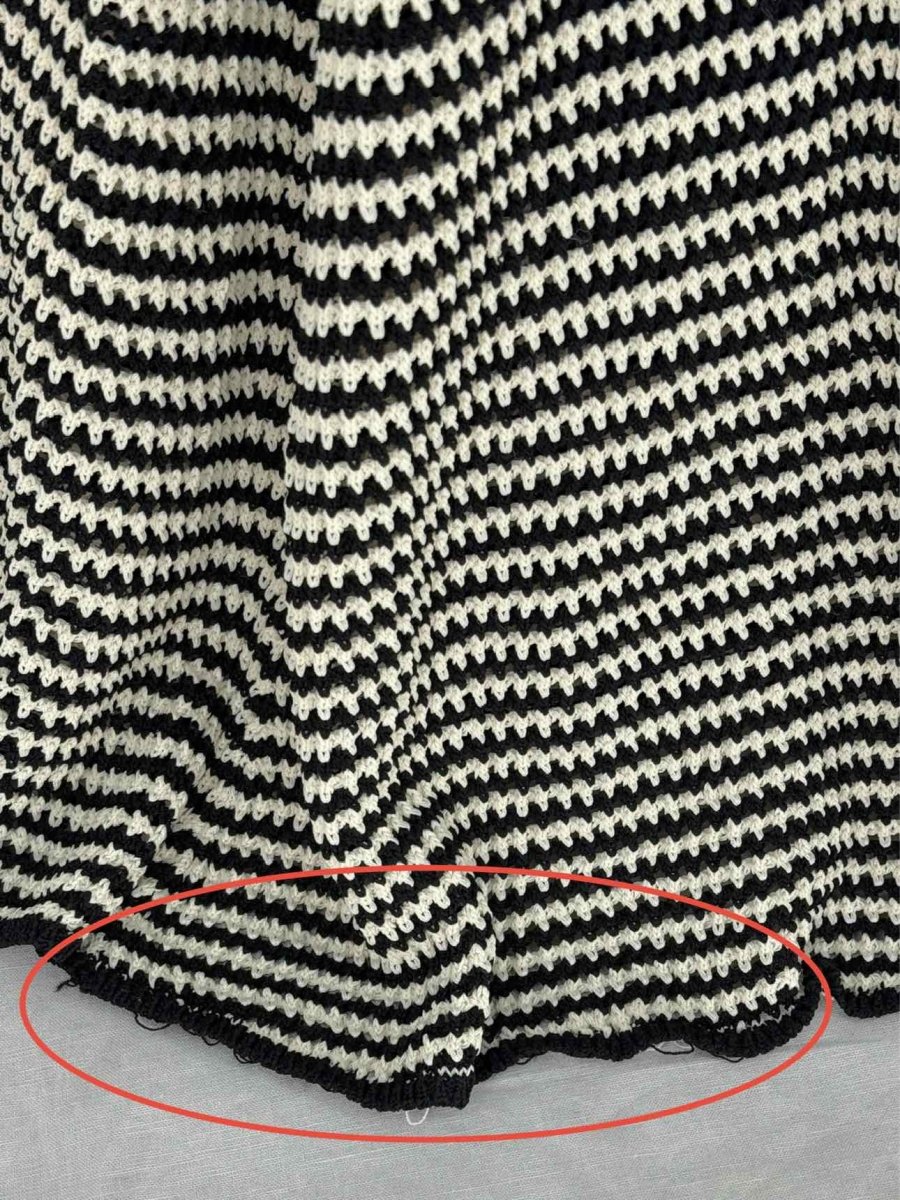 Pre - loved DISSH Black & White Knit Size Medium Long Dress at Reems Closet