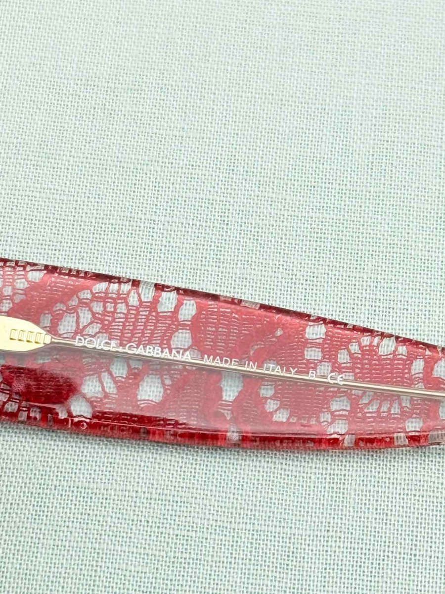 Pre - loved DOLCE & GABBANA Red Sunglasses at Reems Closet