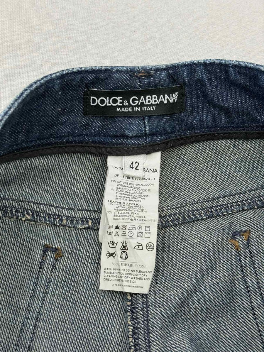 Pre - loved DOLCE & GABBANA Straight Leg Blue Size US 6 Jeans at Reems Closet