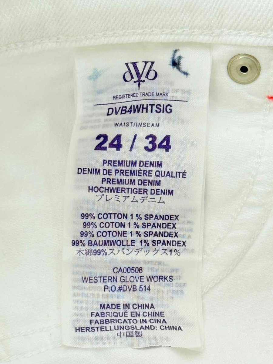 Pre - loved DVB Straight White Size 24 Jeans at Reems Closet