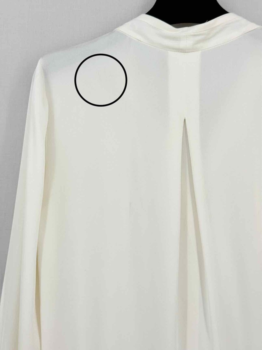 Pre - loved ELIE TAHARI Cream Size Small Blouse at Reems Closet