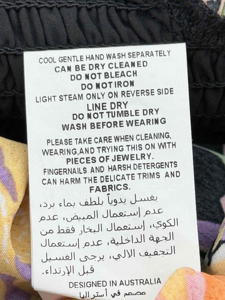 Pre - loved ELLIATT Gotika Orange Multicolor Size Large Mini Skirt at Reems Closet