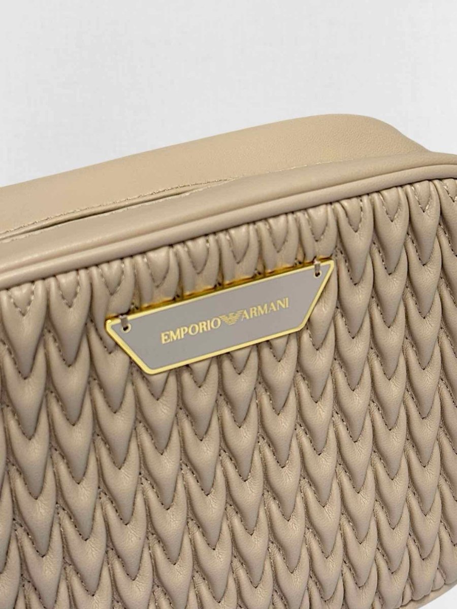 Pre - loved EMPORIO ARMANI Beige Crossbody at Reems Closet