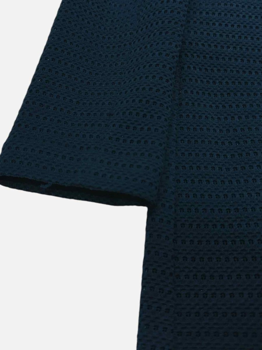 Pre - loved EMPORIO ARMANI Knit Blue Size US 6 Coat at Reems Closet