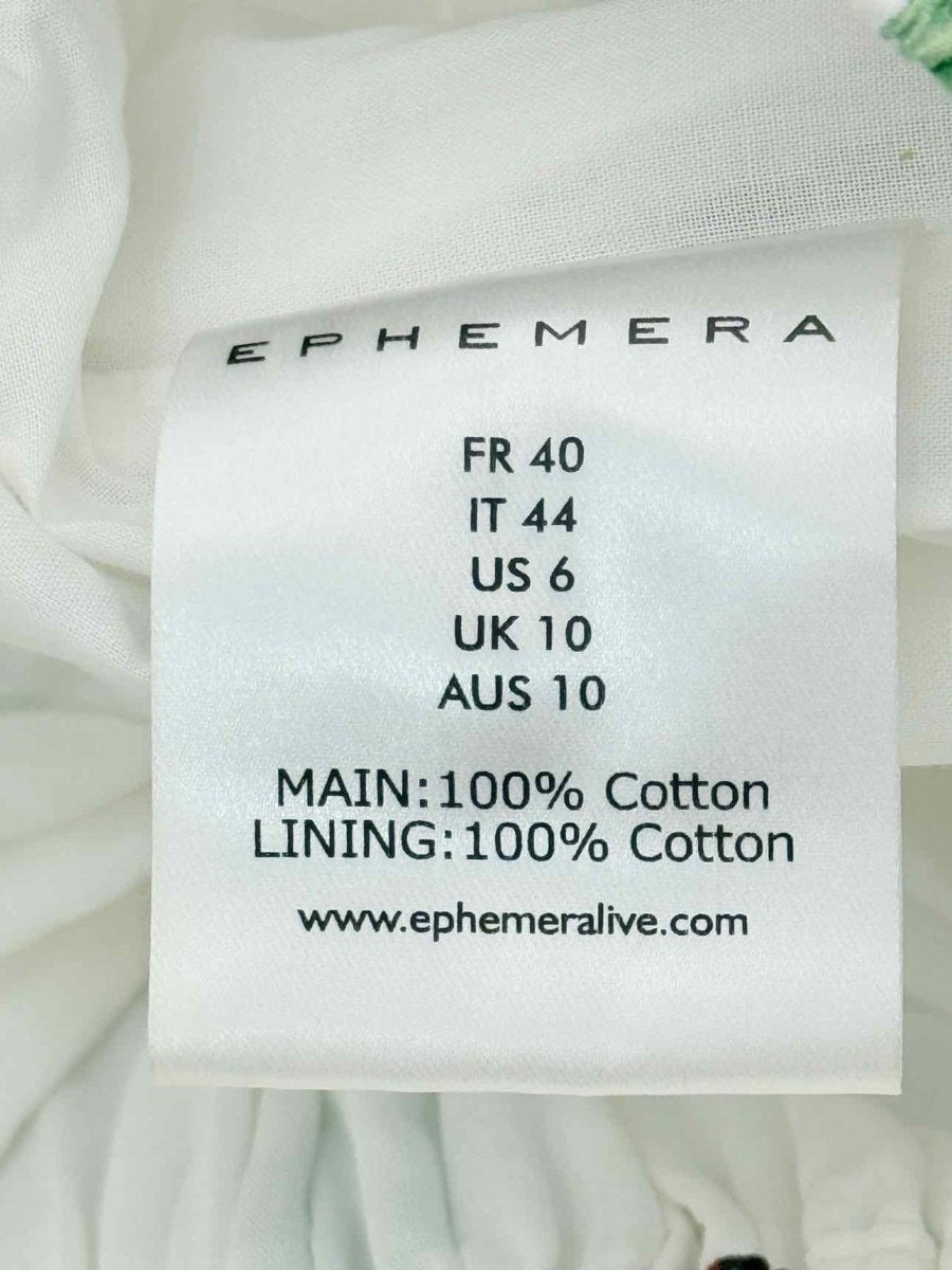 Pre - loved EPHERMERA White Multicolor Size US 6 Midi Skirt at Reems Closet