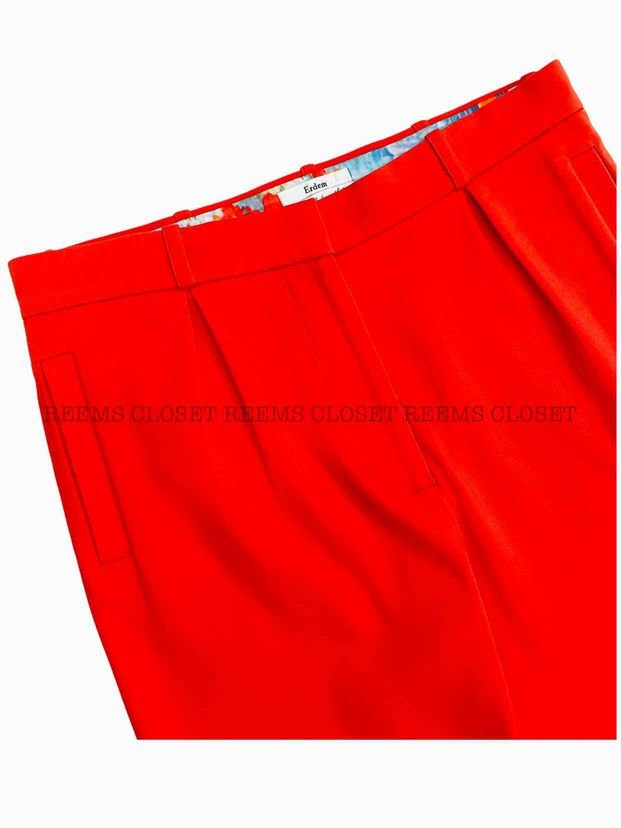 Pre - loved ERDEM Tailored Red Size US 8 Pants at Reems Closet