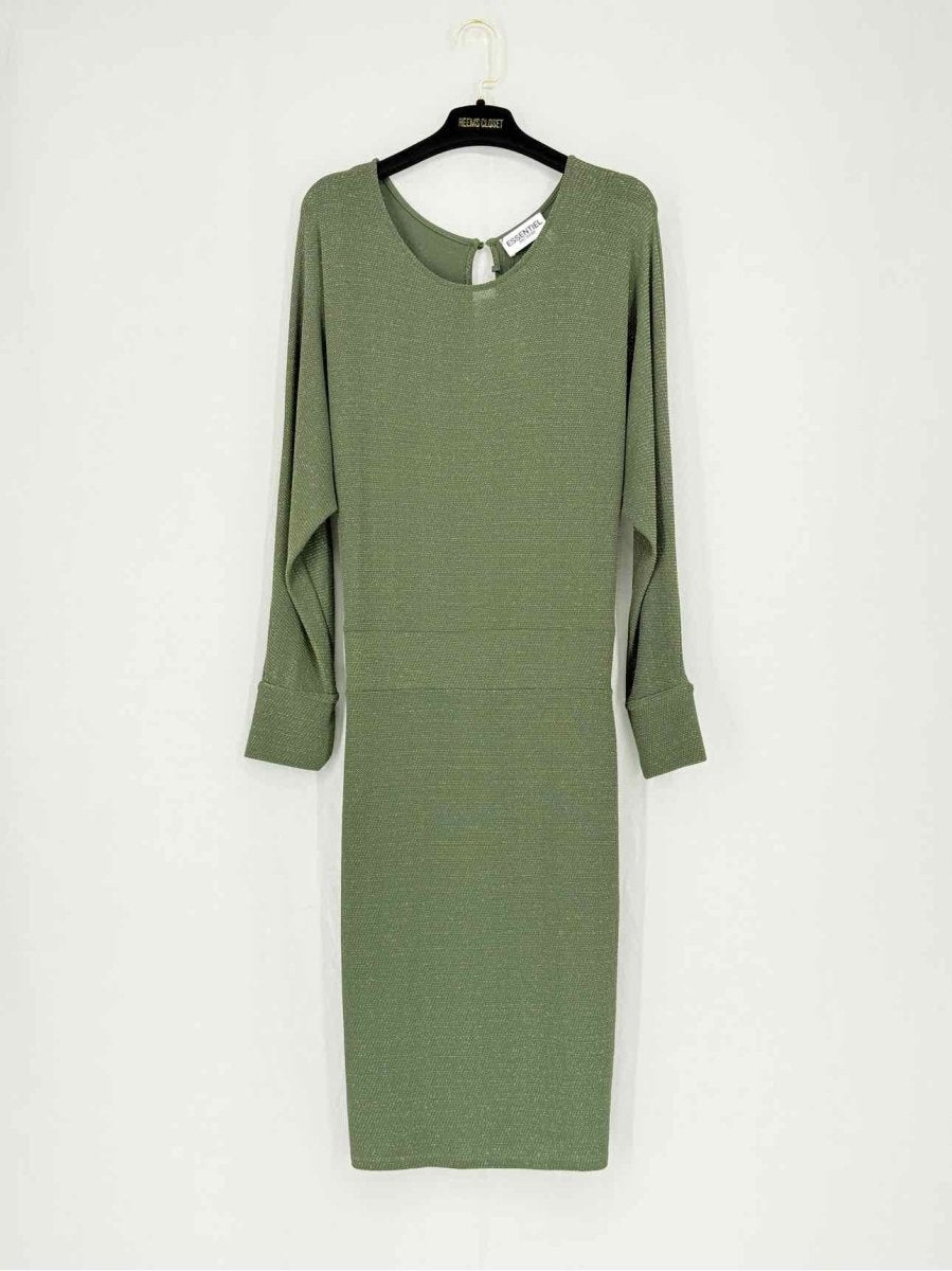ESSENTIEL ANTWERP Green Size Small Midi Dress - Reems Closet ESSENTIEL ANTWERP Green Size Small Midi Dress - Reems Closet