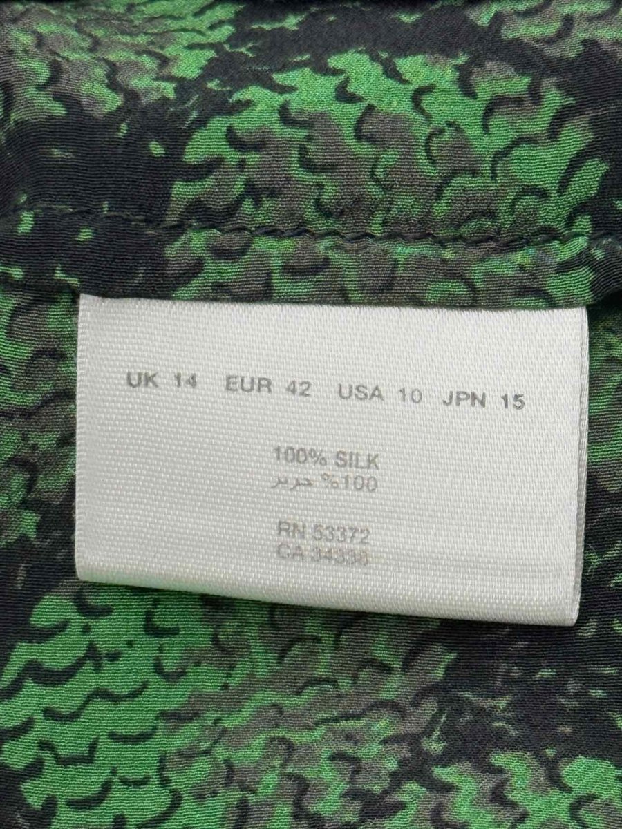 Pre - loved FARHI Green Multicolor Size US 10 Blouse at Reems Closet