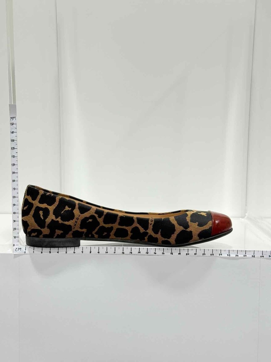 Pre - loved FENDI Beige Multicolor Leopard Size EU 39 Ballet Flats at Reems Closet