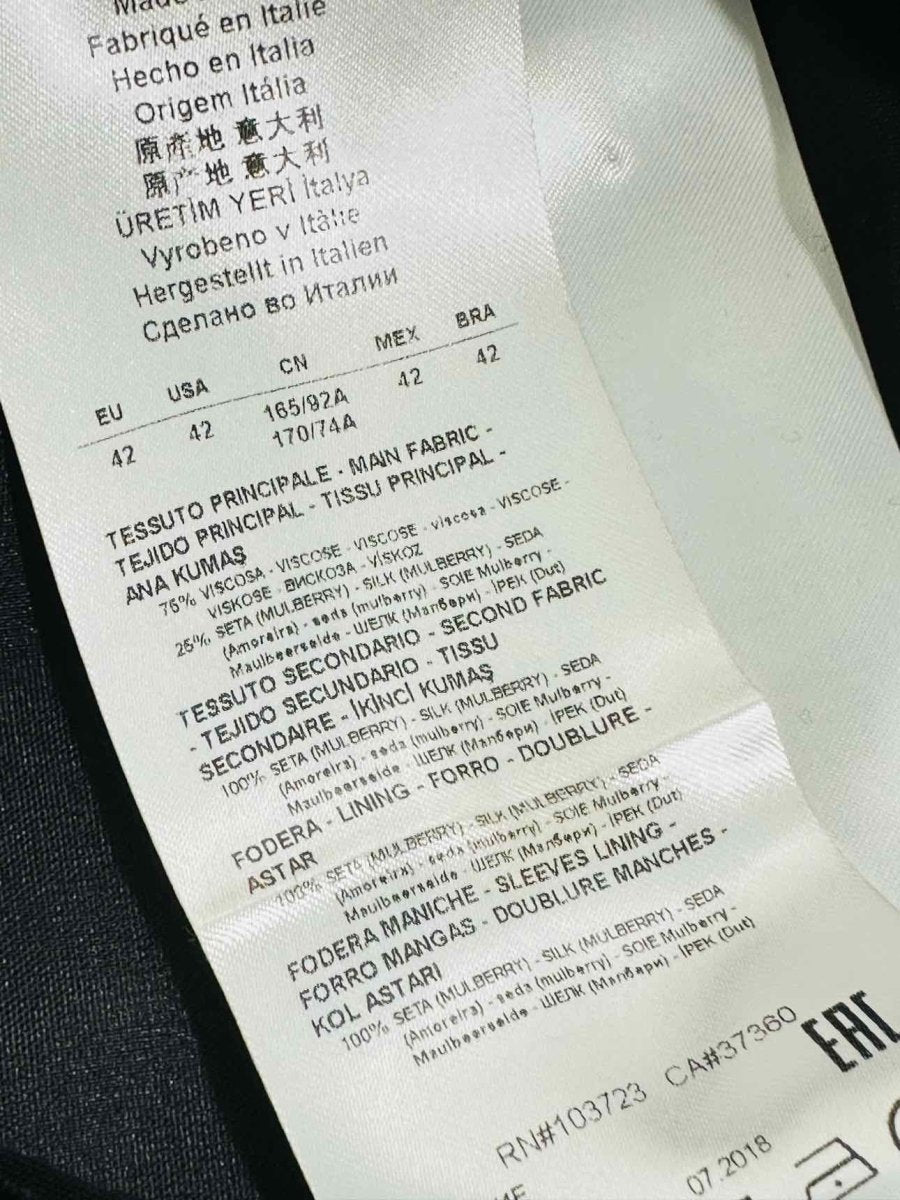 Pre - loved GIORGIO ARMANI Black Jacket & Pants Outfit at Reems Closet