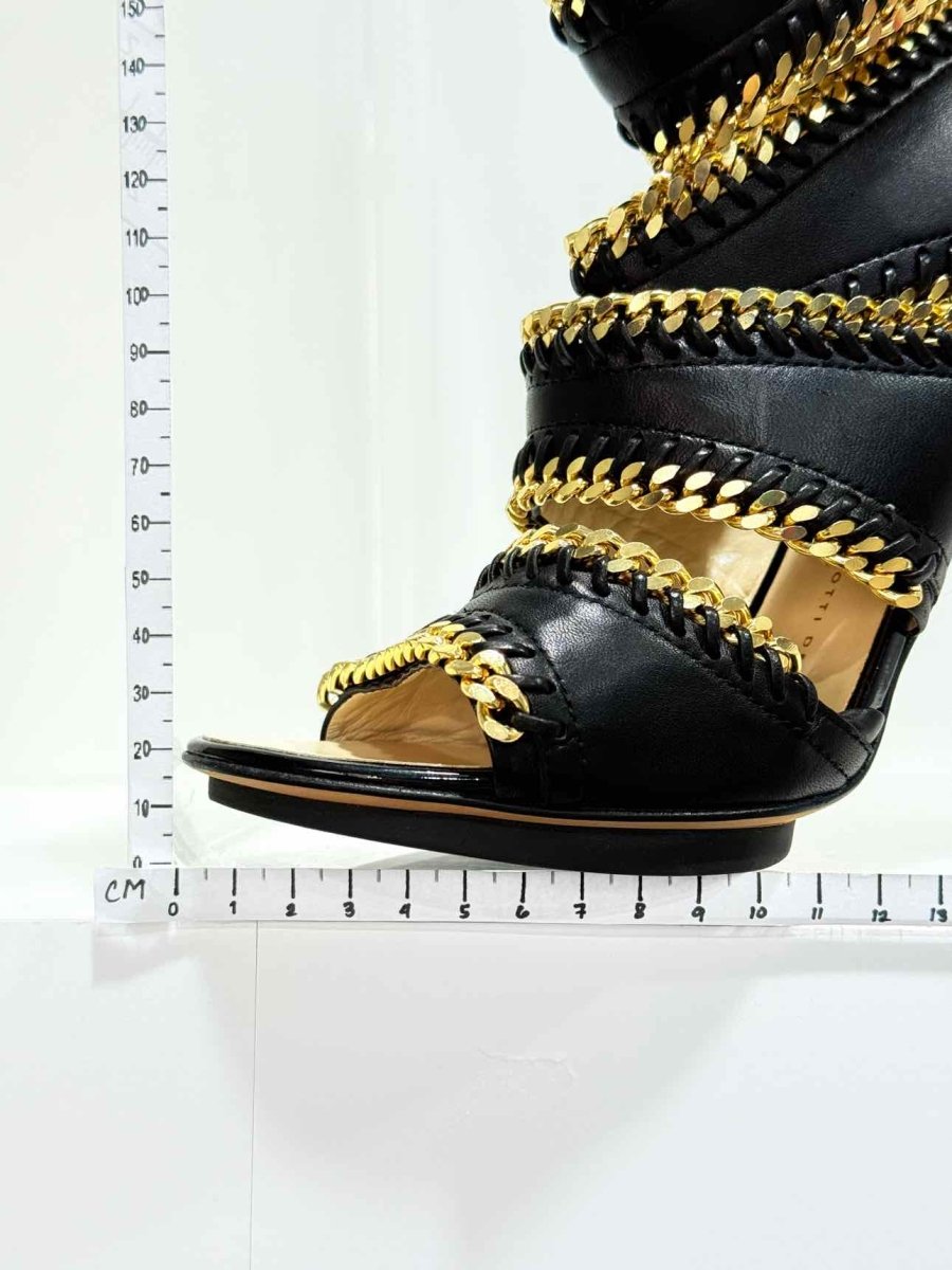 Pre - loved GIUSEPPE DI MORABITO Black Size EU 39 Heeled Sandals at Reems Closet