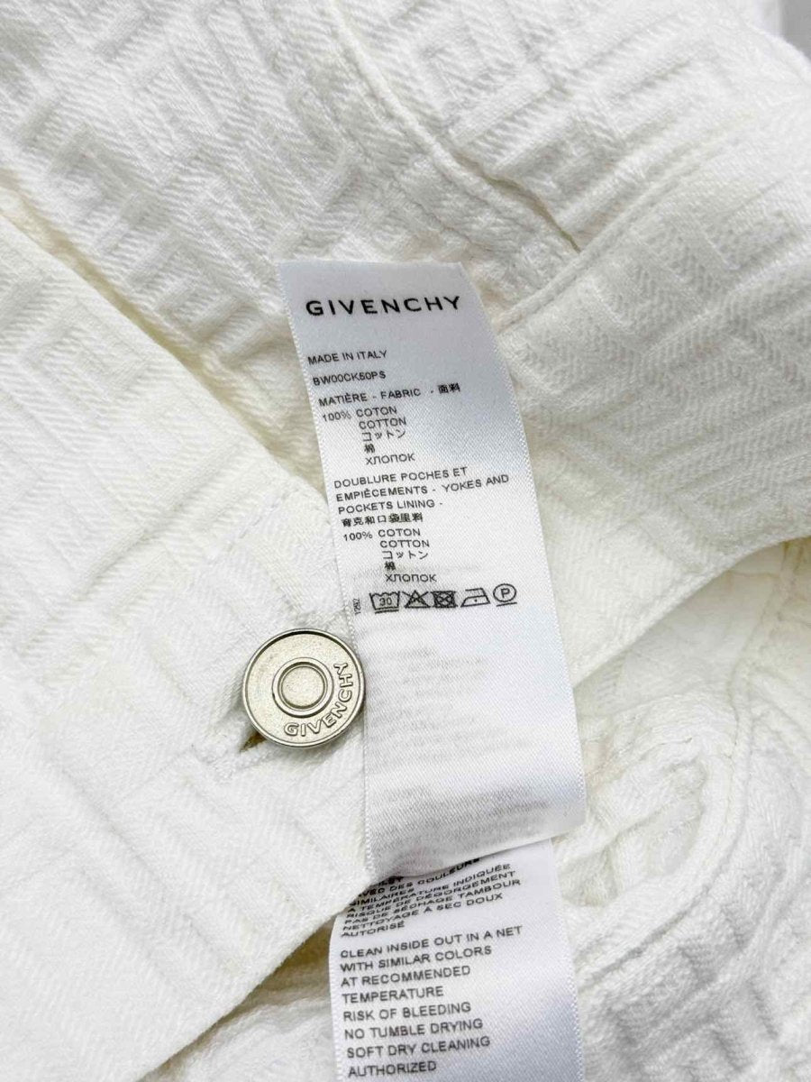 Pre-loved GIVENCHY 4G White Logo Size Small Jacket at Reems Closet