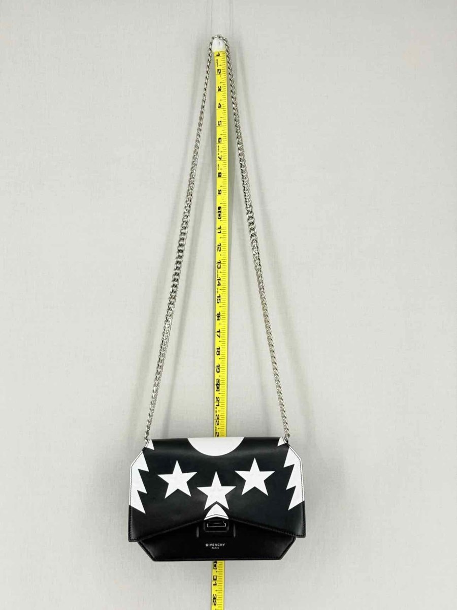 Pre - loved GIVENCHY Bow Cut Black & White Star Crossbody at Reems Closet