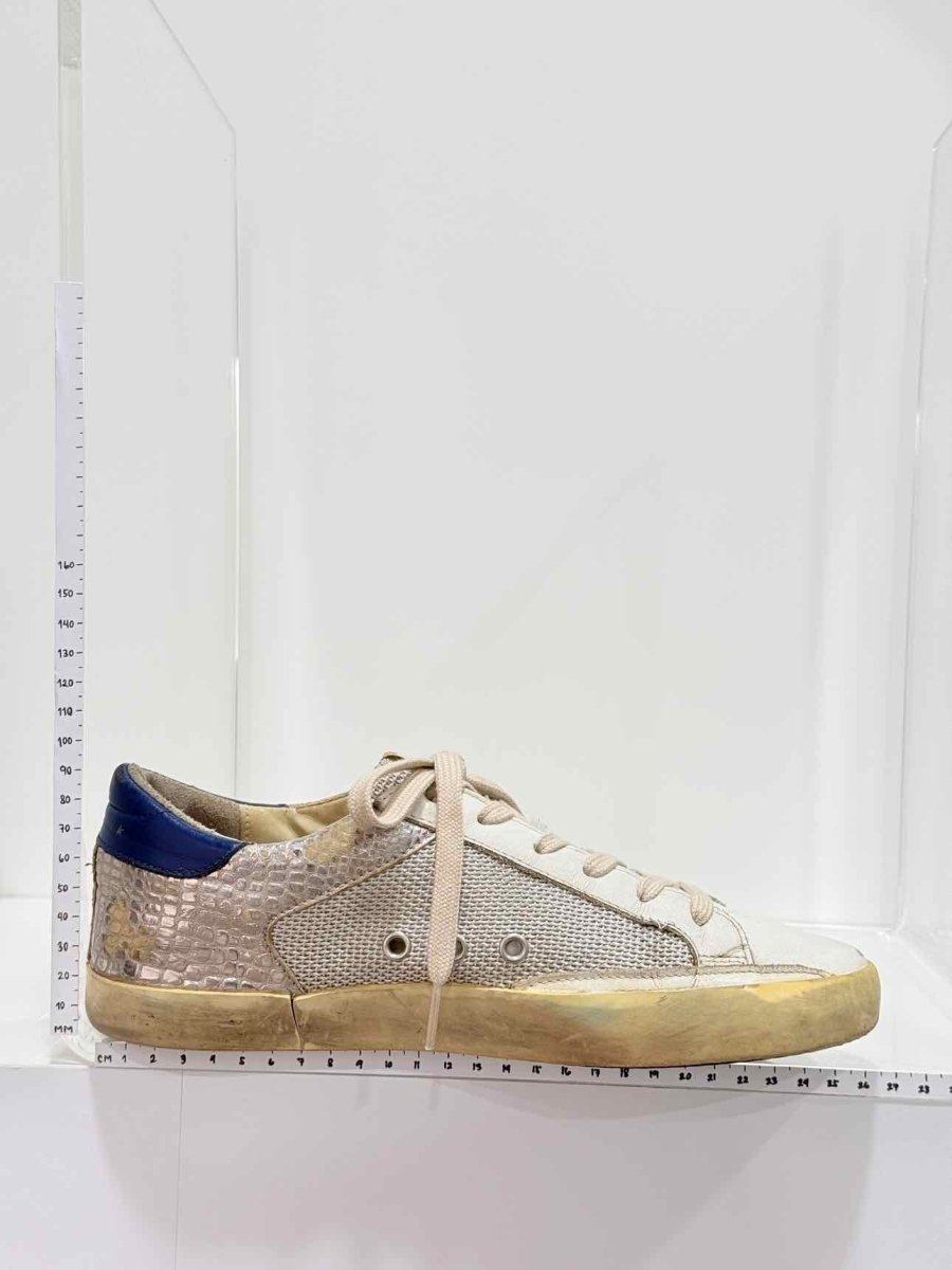 Pre - loved GOLDEN GOOSE White Multicolor Size EU 40 Sneakers at Reems Closet