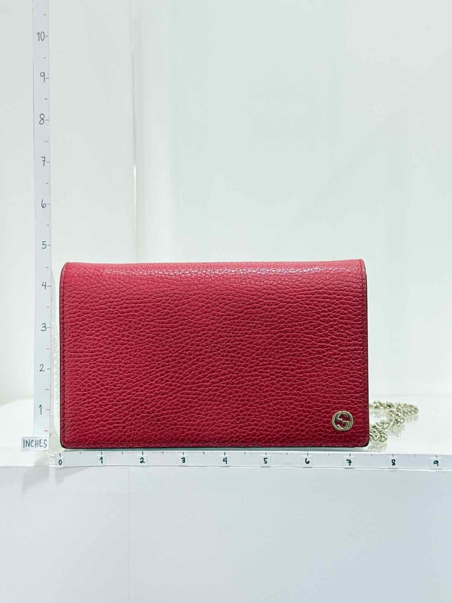 Pre-loved GUCCI Betty Wallet On Chain Red Crossbody at Reems Closet