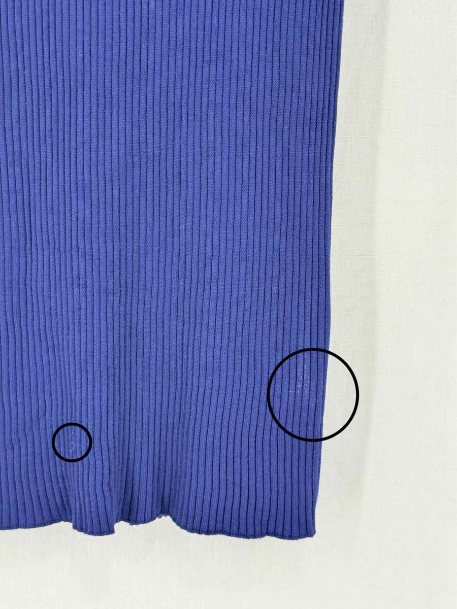 Pre - loved GUCCI Blue Ribbed Size Large Short Dress at Reems Closet