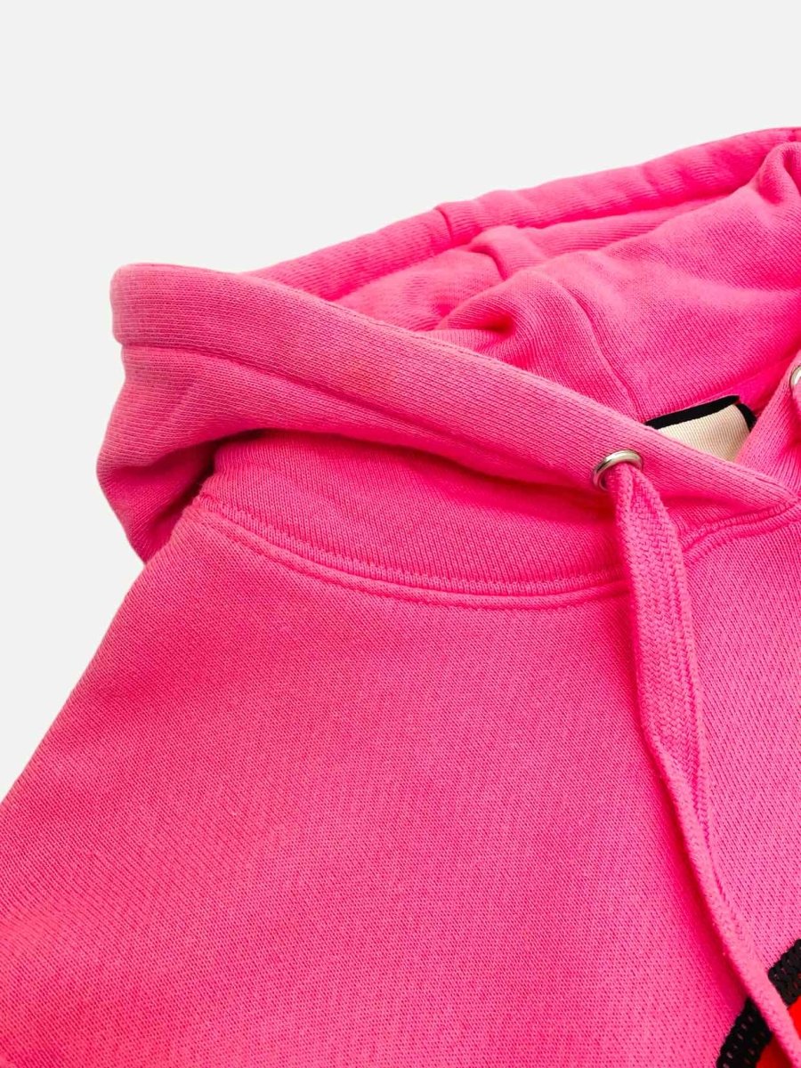 Pre-loved GUCCI Hoodie Pink GG Apple Print Sweatshirt from Reems Closet