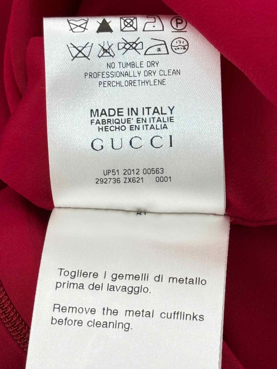 Pre - loved GUCCI Red Size US 6 Knee Length Dress at Reems Closet