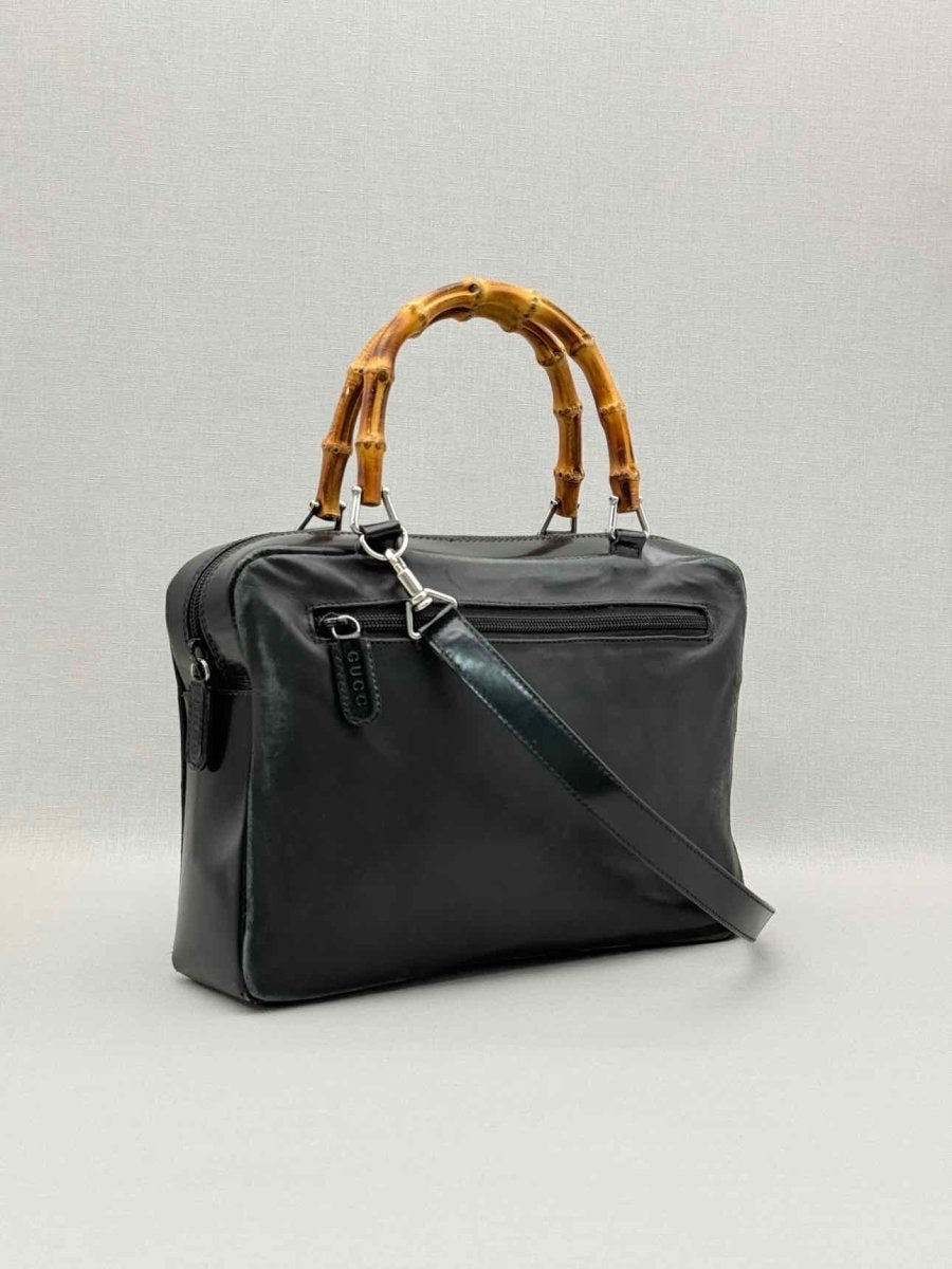 Pre-loved GUCCI Vintage Black Top Handle at Reems Closet
