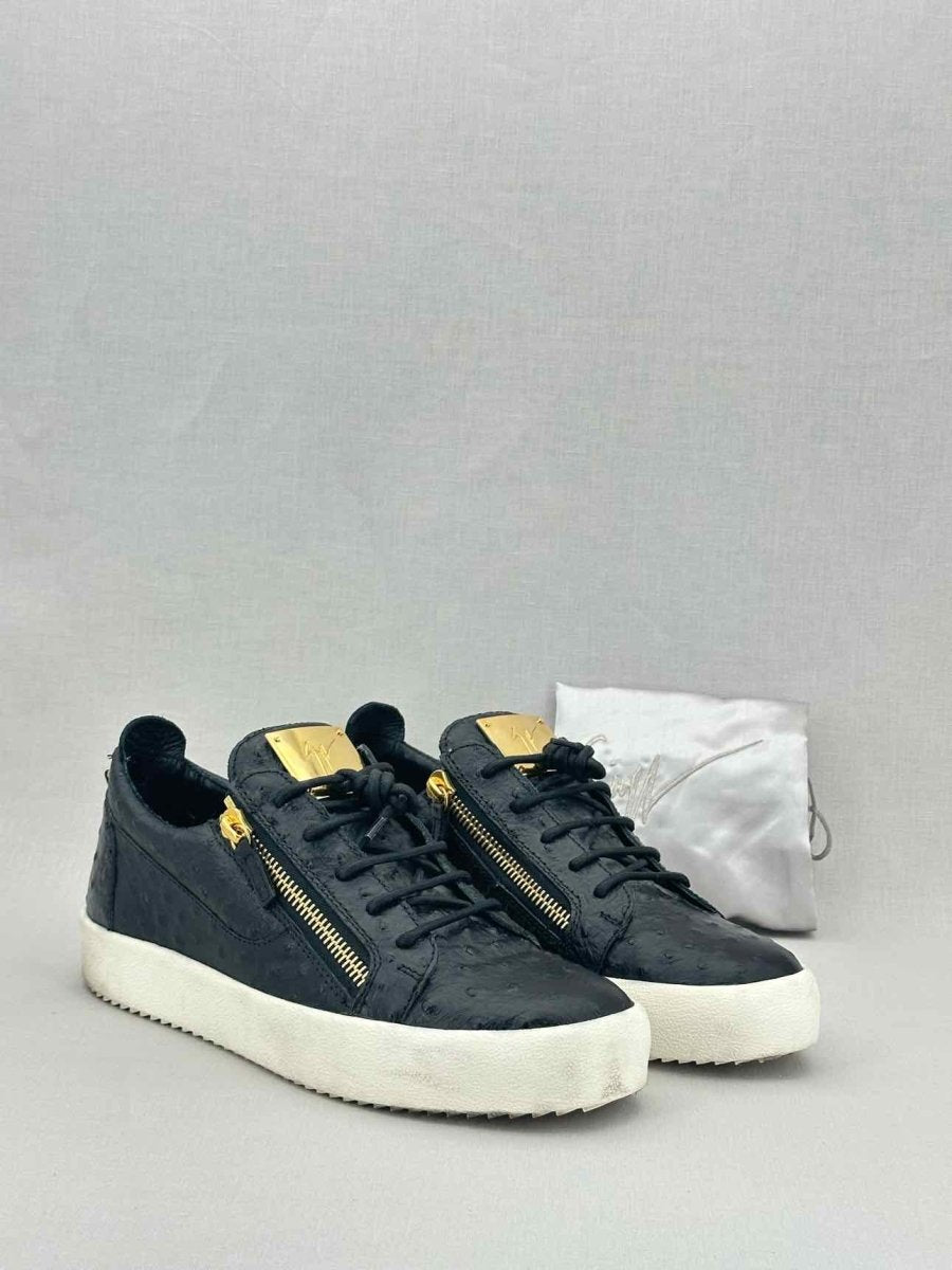 Pre - loved GUISEPPE ZANOTTI Black & White Size EU 43.5 Sneakers at Reems Closet