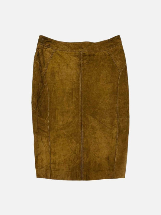Pre-loved HABSBURG Camel Knee Length Skirt from Reems Closet