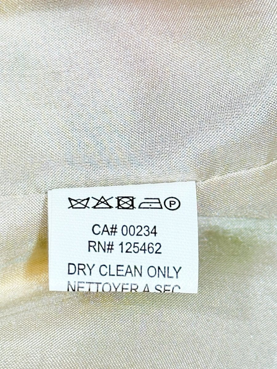 Pre - loved HALSTON One Shoulder Yellow Multicolor Long Dress US8 at Reems Closet