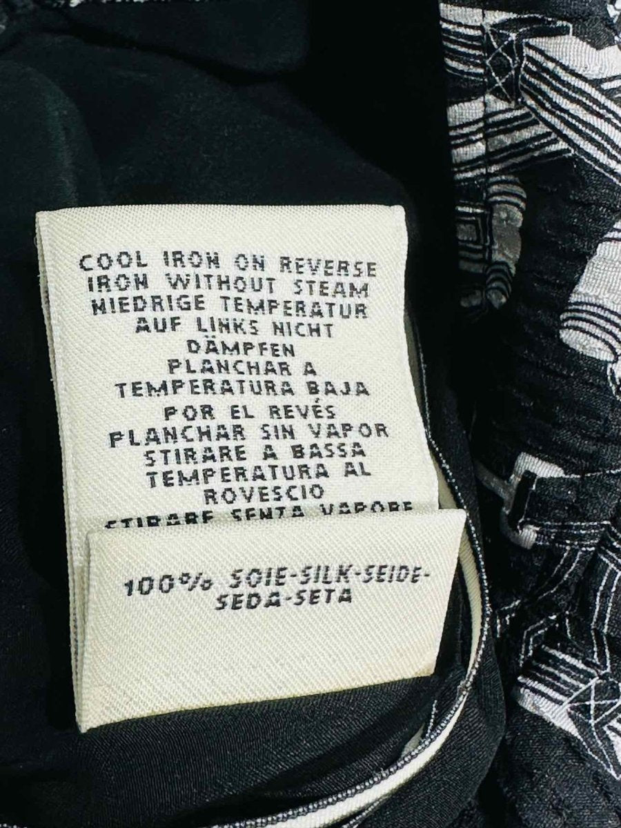 Pre - loved HERMES Black & White Printed Top & Pants Outfit at Reems Closet