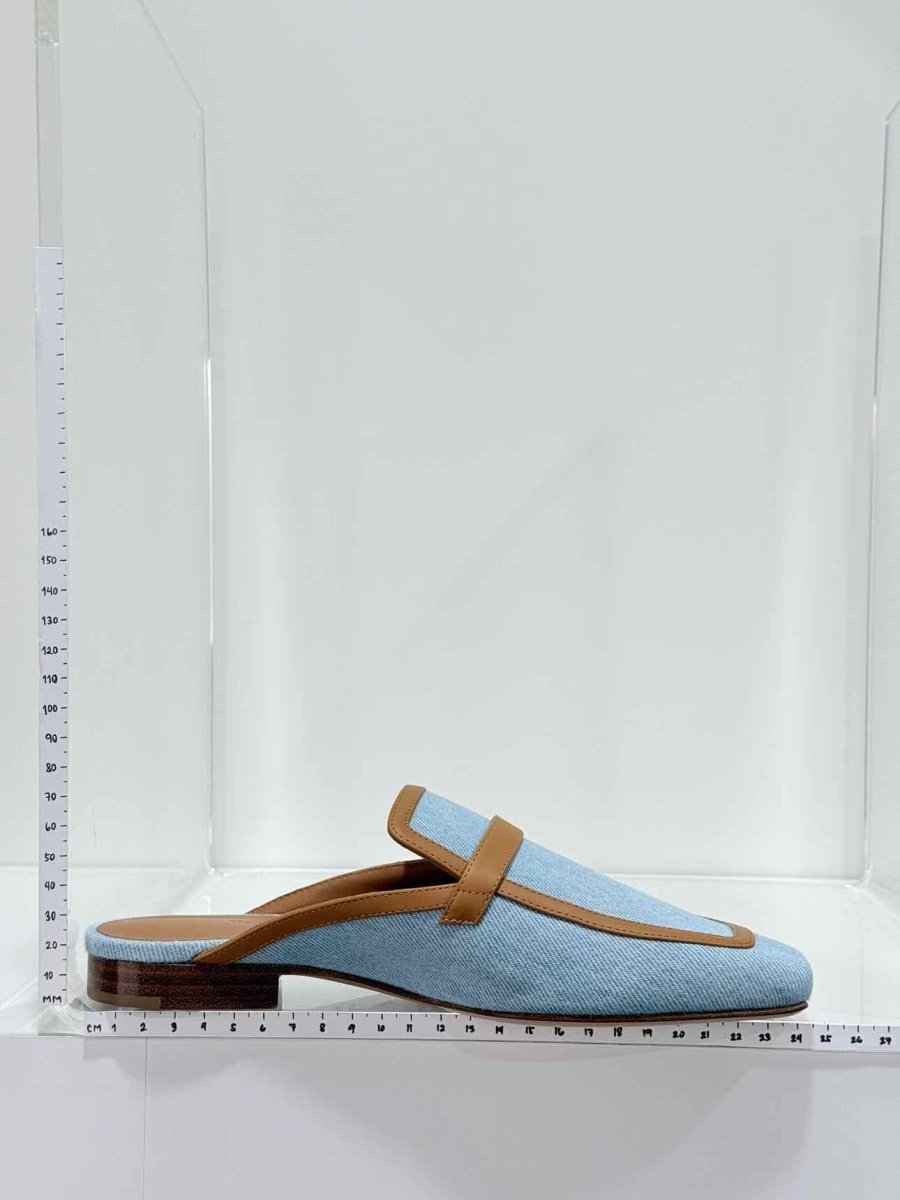Pre - loved HERMES Groupie Blue Size EU 36 Mules at Reems Closet