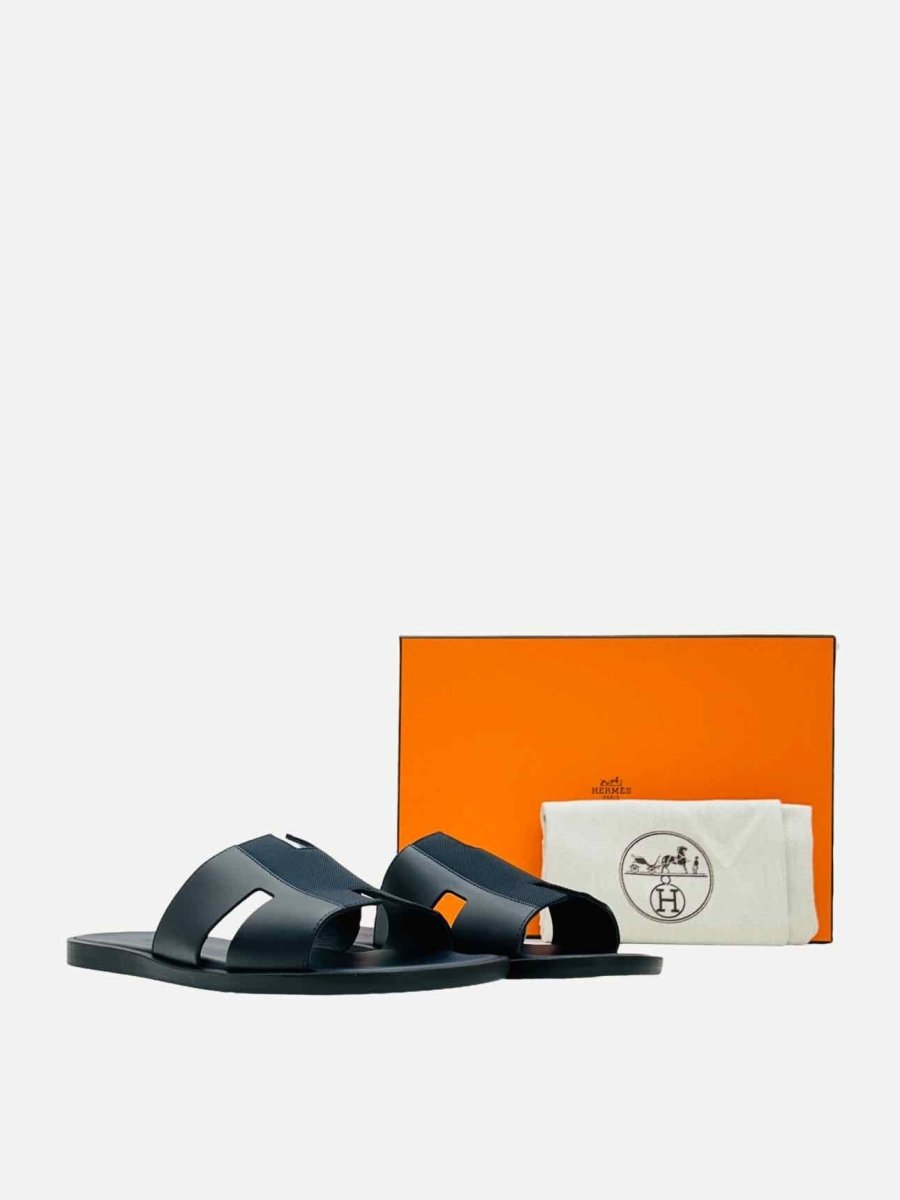 Pre - loved HERMES IZMIR Marine Size EU 42.5 Sandals at Reems Closet
