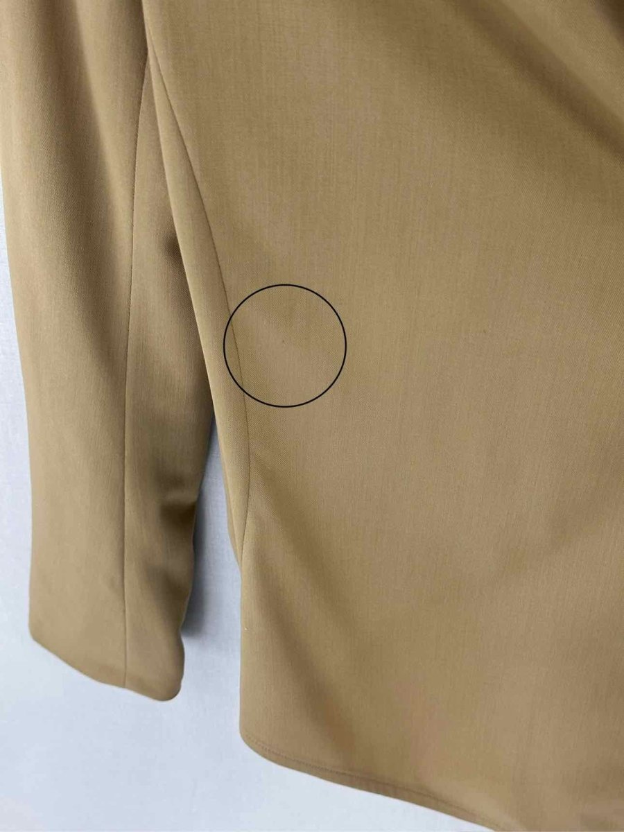 Pre - loved HERMES Open Front Beige Jacket at Reems Closet