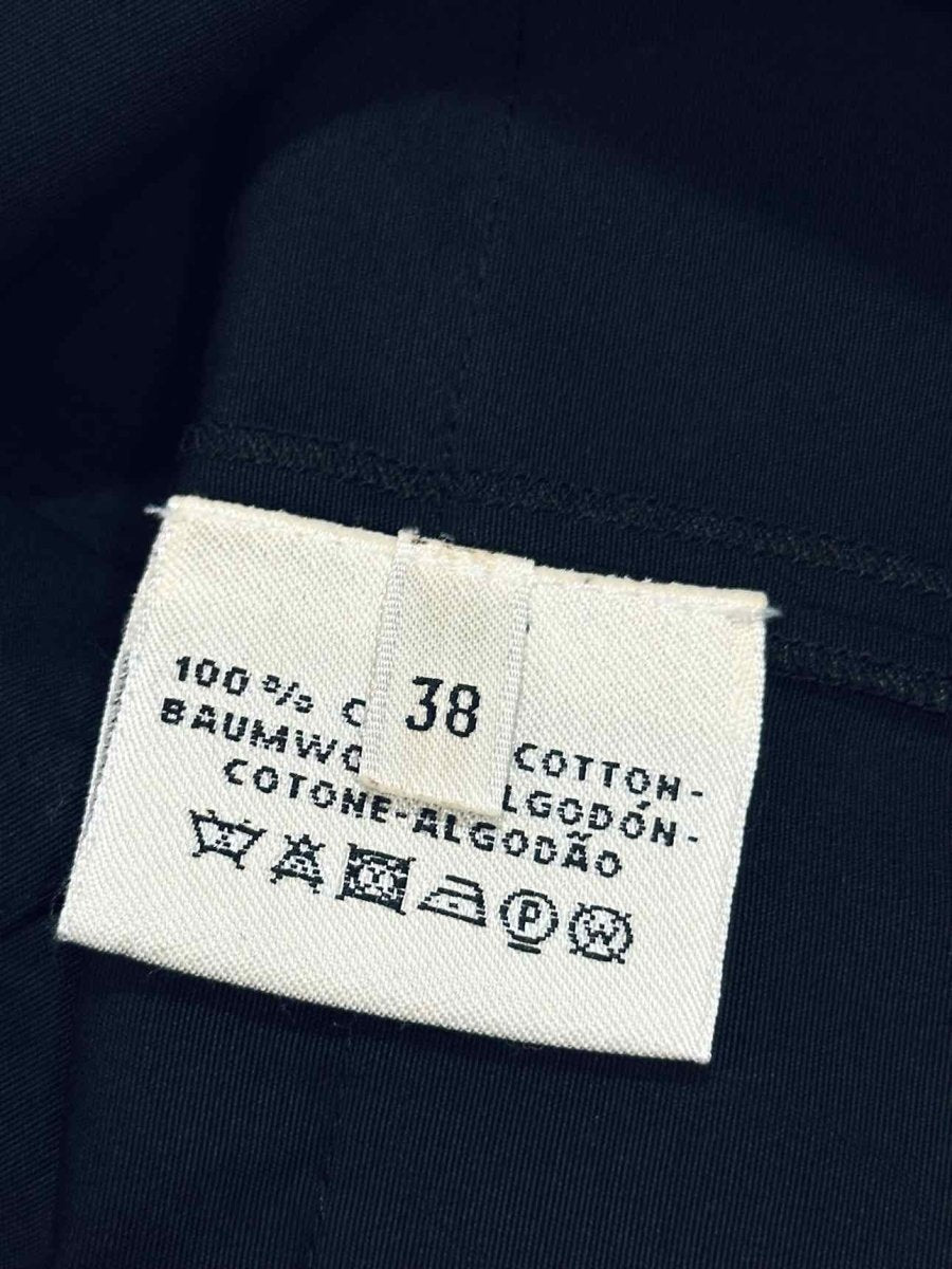 Pre - loved HERMES Zip Front Navy Blue Top at Reems Closet