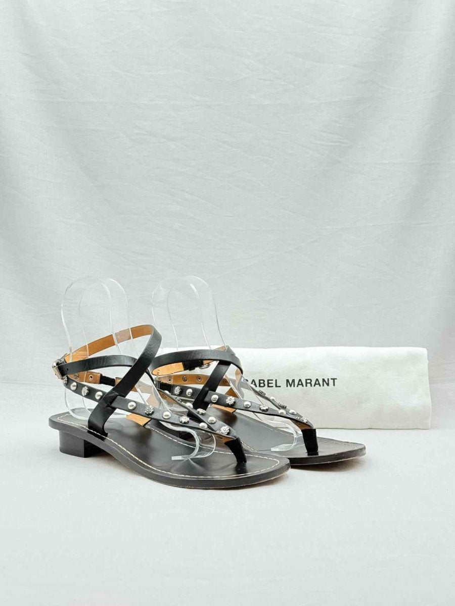 Pre-loved ISABEL MARANT Black Size EU 39 Sandals at Reems Closet
