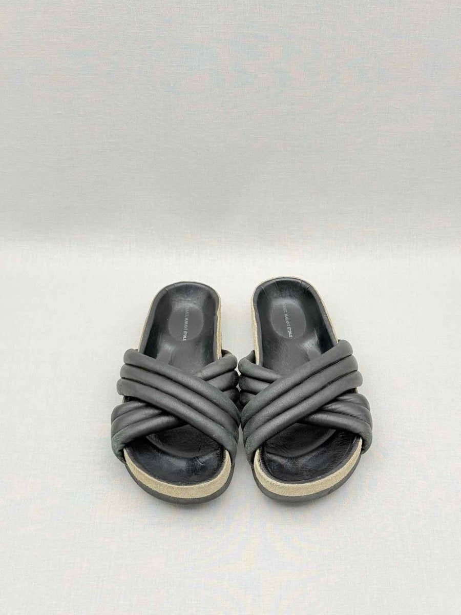 Pre - loved ISABEL MARANT ETOILE Holden Black Size EU 36 Slides at Reems Closet