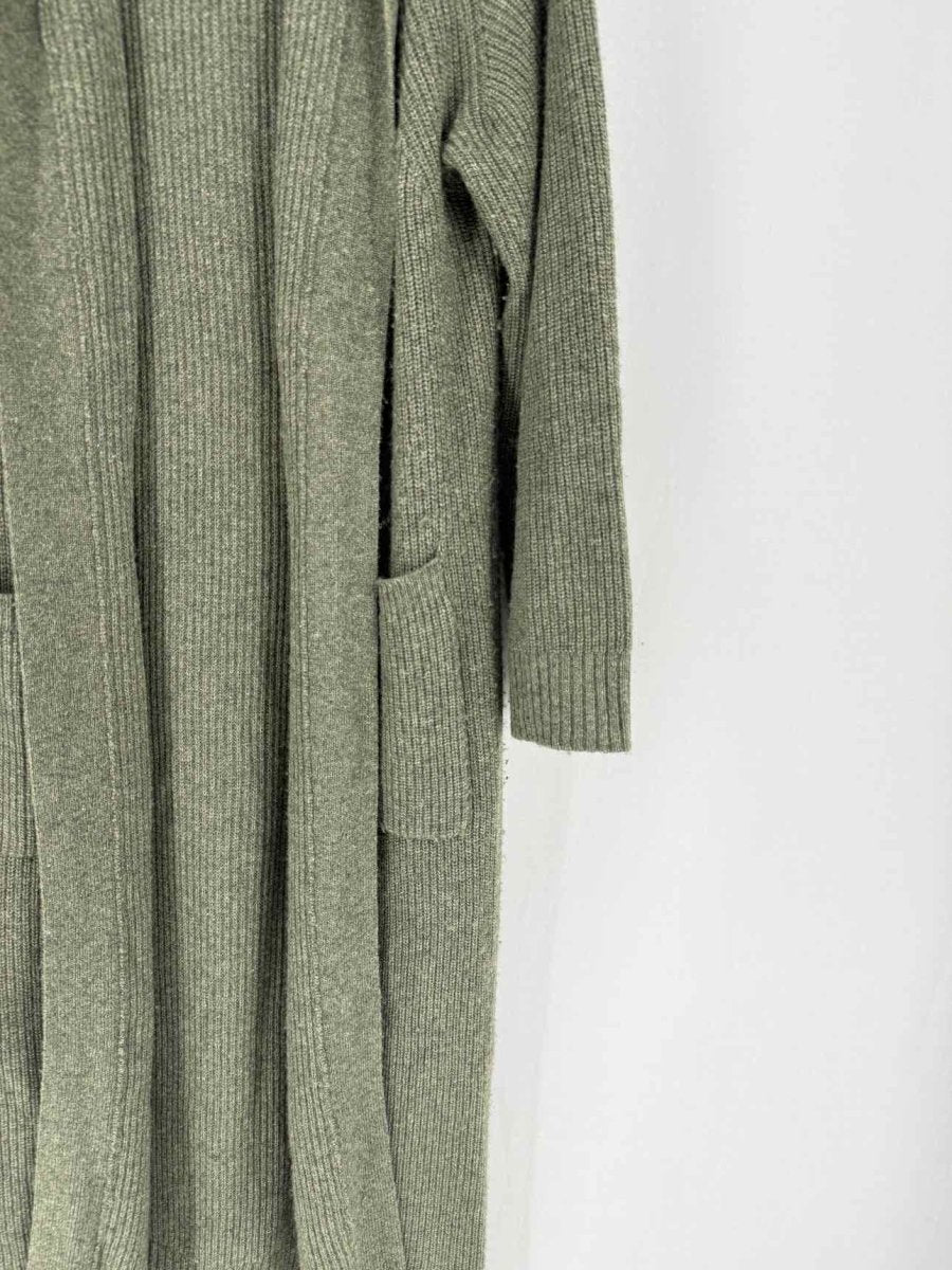 Pre - loved JENNY PARK Khaki Size Medium Long Cardigan at Reems Closet