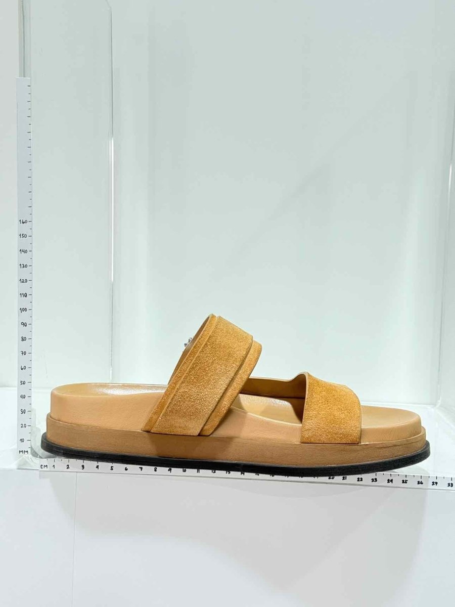Pre - loved JIMMY CHOO Marga Beige Size EU 38.5 Slides at Reems Closet