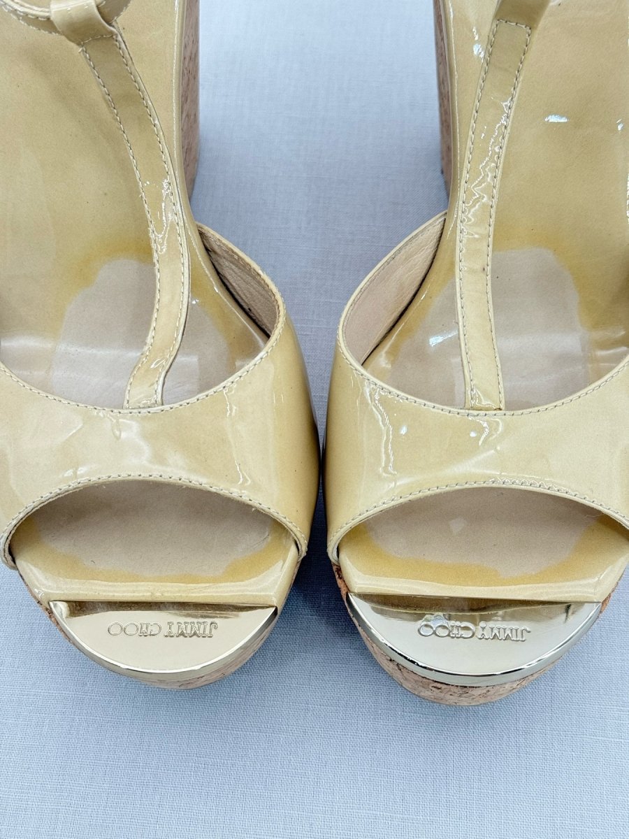 Pre - loved JIMMY CHOO Yellow Size EU 40 Heeled Sandals at Reems Closet