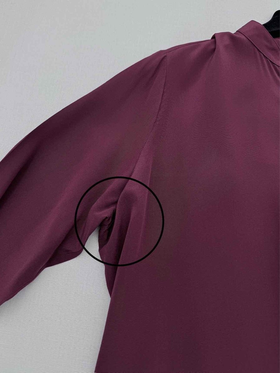 Pre-loved JOSEPH Carla Burgundy Size US 6 Blouse at Reems Closet