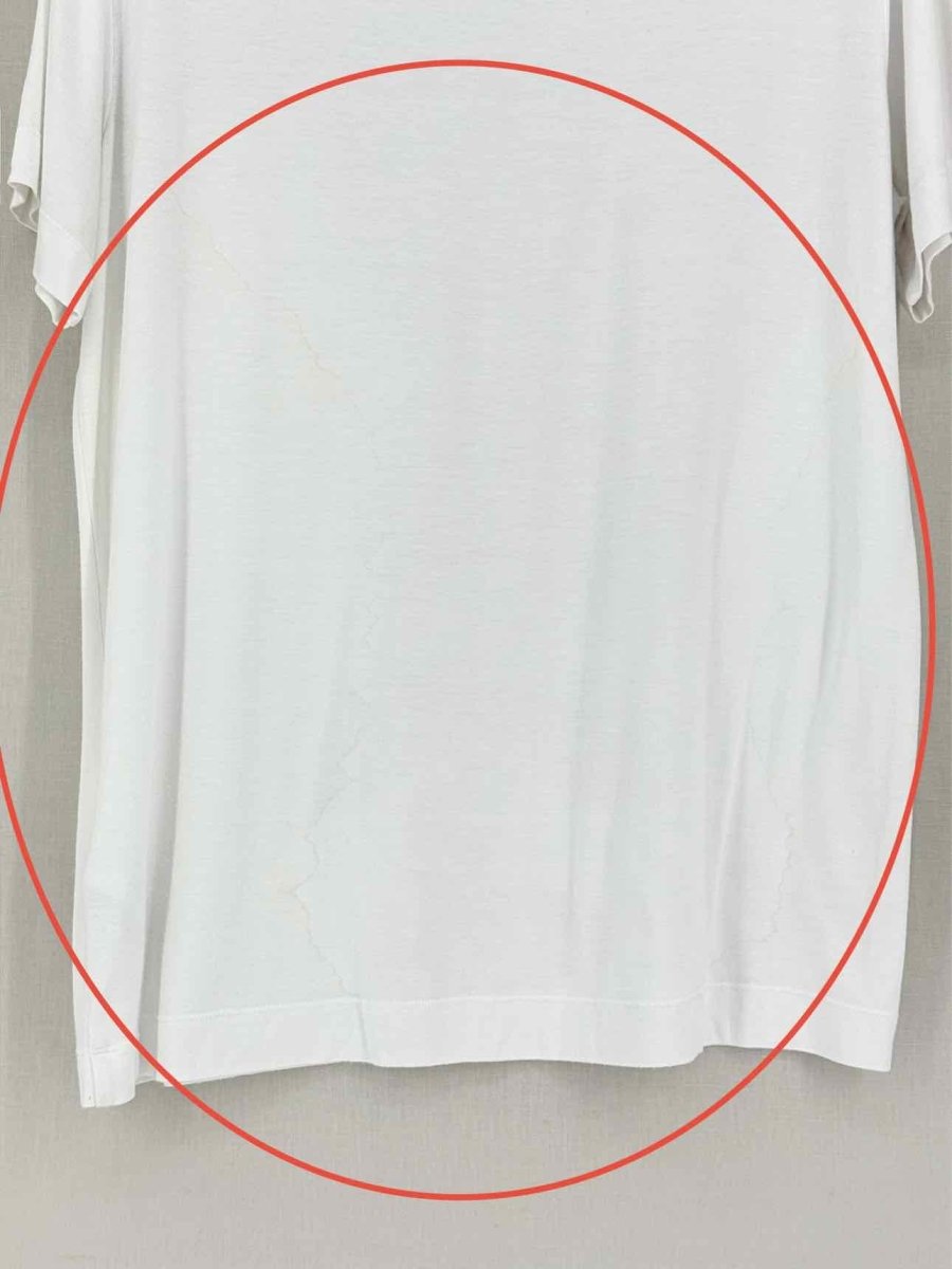 Pre-loved JUST CAVALLI White Multicolor Size Large T-shirt at Reems Closet