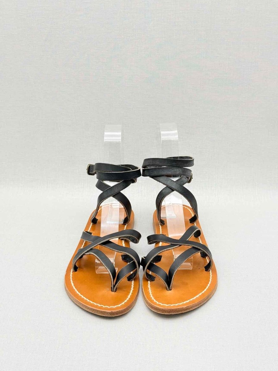 Pre - loved K JACQUES Black Size EU 39 Flats at Reems Closet