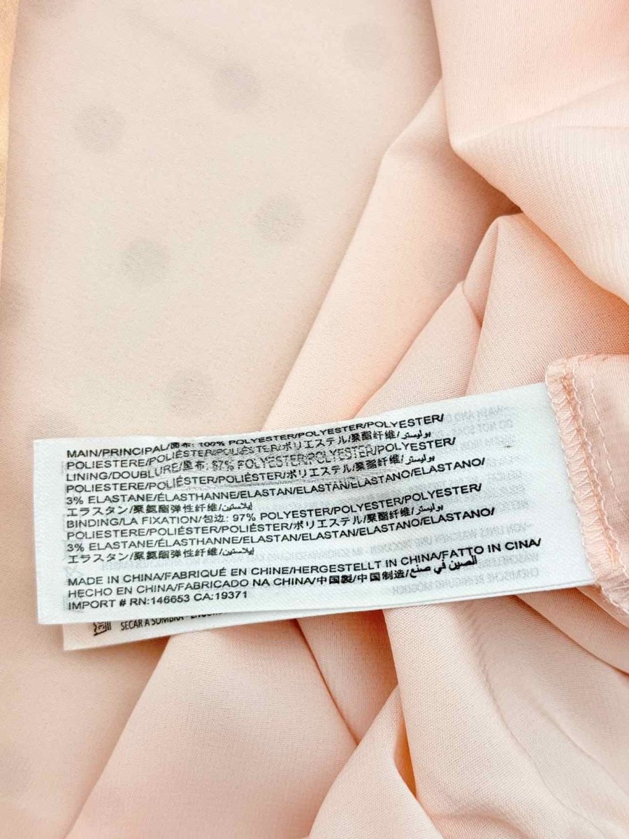 Pre - loved KEEPSAKE Peach Polka Dot Size US 6 Top at Reems Closet