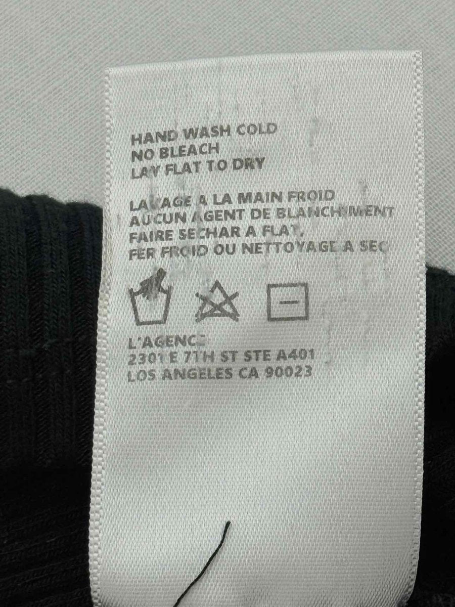 Pre - loved L'AGENCE Black Ribbed Size Large Tank Top at Reems Closet