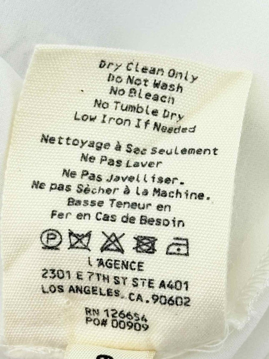 Pre - loved L'AGENCE Purple Multicolor Size US 12 Midi Dress at Reems Closet